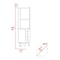 Tuhome Audra Corner Bar Cabinet Six Built-in Wine Rack, Two Shelves, Four Shelves With Door, Aged Oak/Black BMW7763 - alternate 2